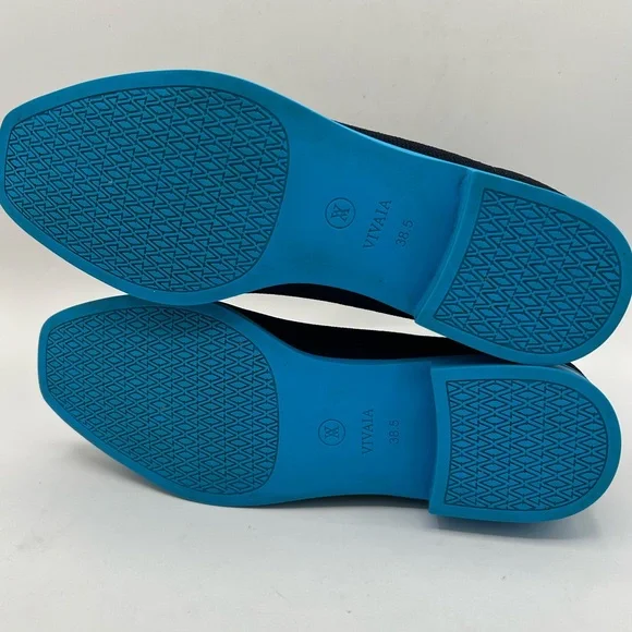 VIVAIA Square-Toe Water-Repellent Ankle Boots (Ryan Pro) Navy Azure Blue - Picture 12 of 13